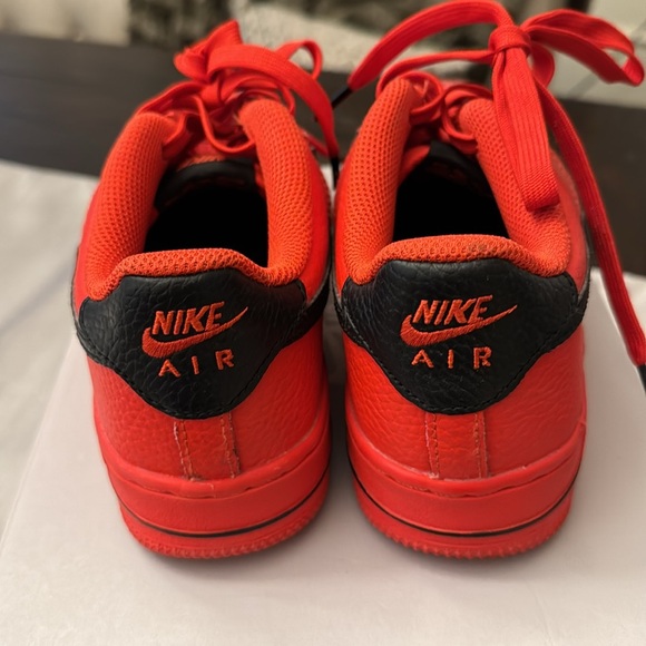 Nike Red Air Force 1 Sneakers - Picture 4 of 5